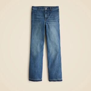 J. Crew Full Length Slim Wide Leg Trouser Jeans Blue 30 / 10